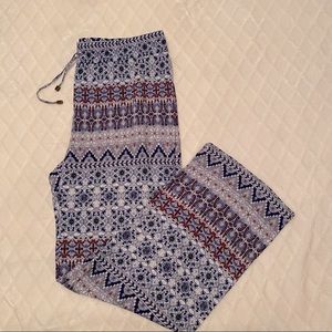 Rose & Thyme Boho Wide Leg Pants NWOT